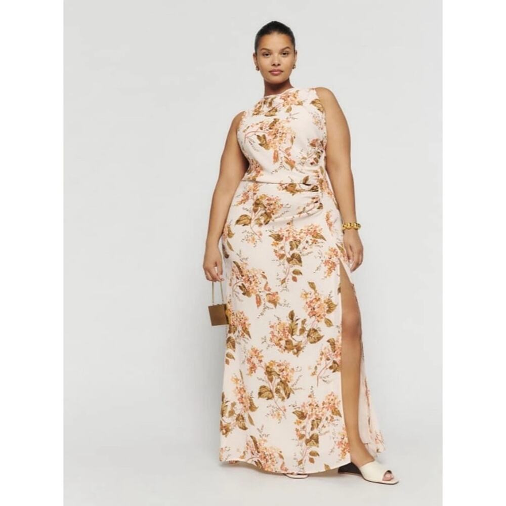 Reformation Senna Maxi Dress in Bella Floral Print Size 16 NWT Wedding Guest